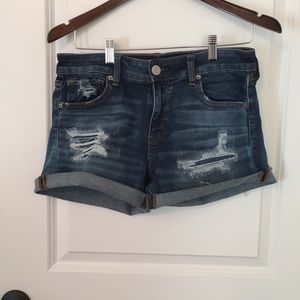 American Eagle Ripped Jean Shorts